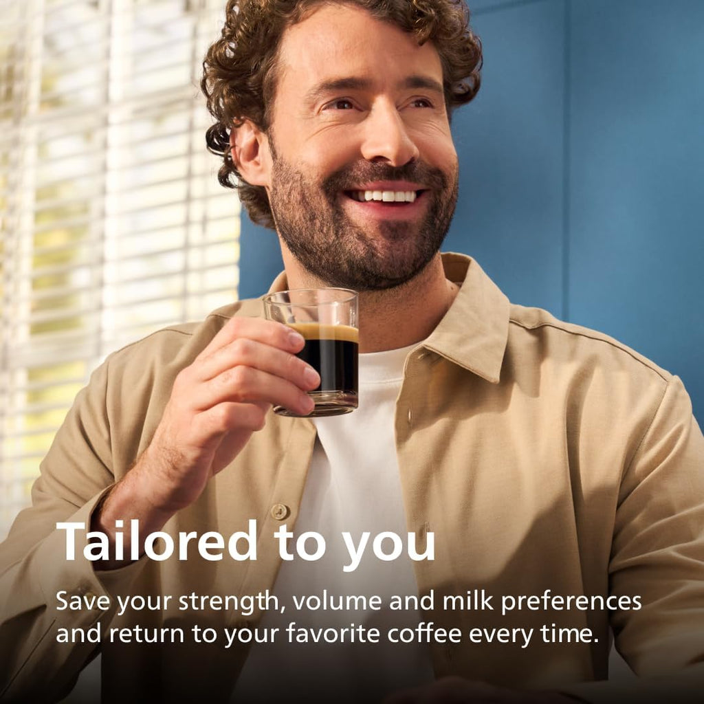 Philips 5500 Series Fully Automatic Espresso Machine with LatteGo – Black Chrome